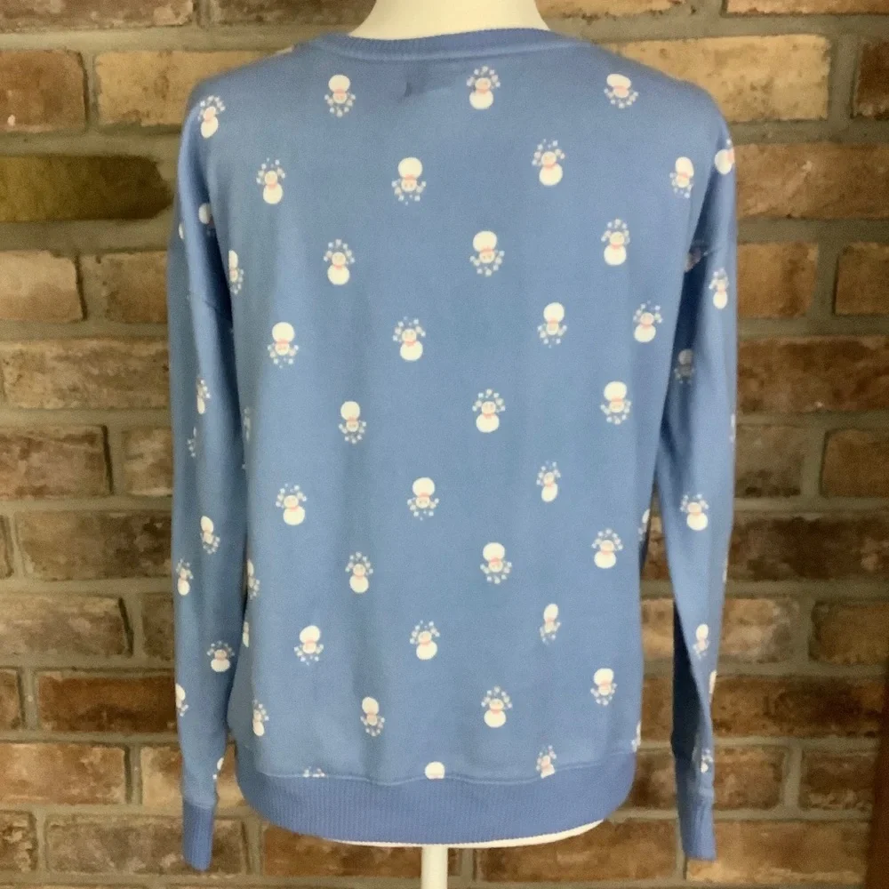 LC LAUREN CONRAD Intimates Snowman Sweater SZ-M - Picture 2 of 9